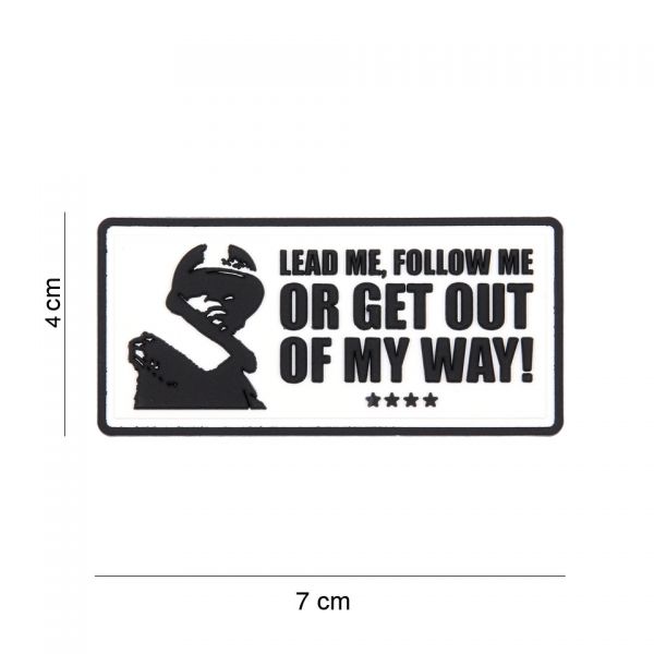 Klettabzeichen Lead Me, Follow Me - weiss