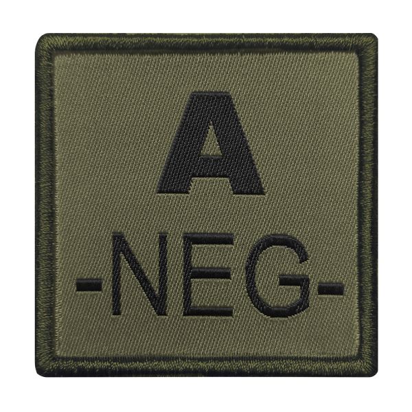A10 Equipment - Patch Blutgruppe A- (oliv)