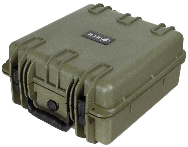 Box, Kunststoff, wasserdicht, oliv
