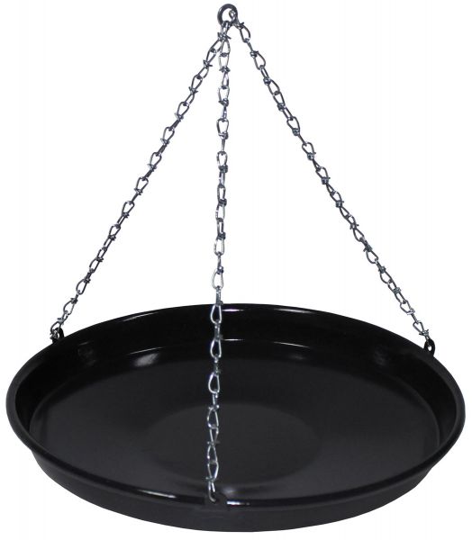Ungar. Grillpfanne, Emaille, mit Kette, klein