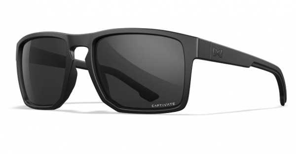 Wiley X - Sonnenbrille Founder matt schwarz (CAPTIVATE™ grau)