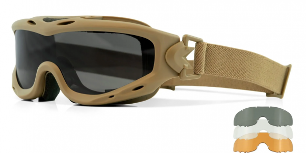 Wiley X - Schutzbrille SPEAR tan (grau/klar/orange)