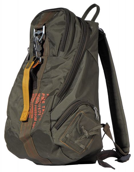 Rucksack, &quot;PT&quot;, klein, Karabinerhaken, oliv