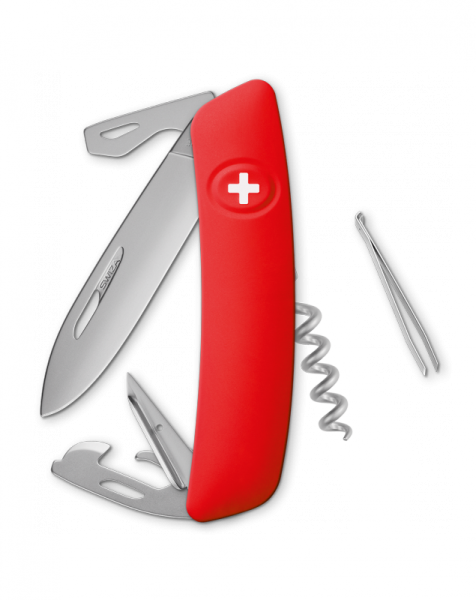 SWIZA Taschenmesser D03 AllMatt - leuchtrot