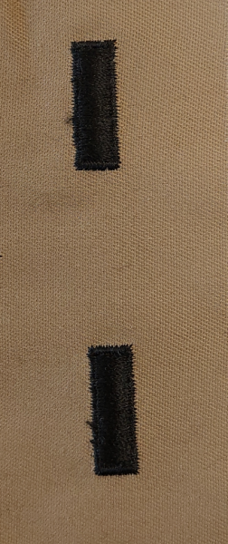 Stickabzeichen - 1st Leutnant, Desert