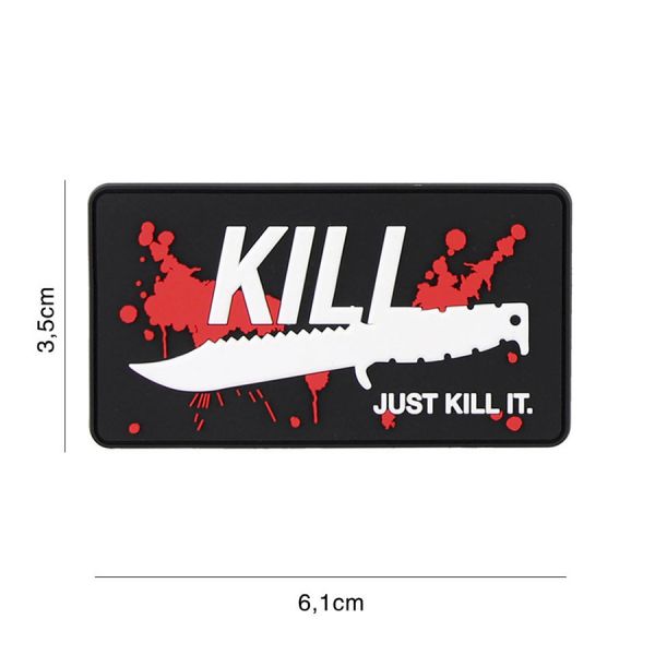 Klettabzeichen Just Kill It - rot