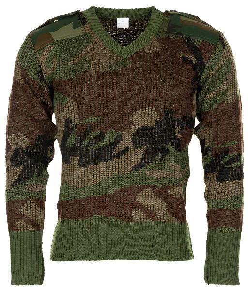 Pullover, V-Ausschnitt, tarn, neuw.