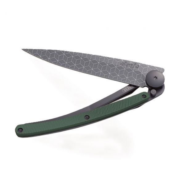 Deejo Klappmesser - Perspektive khaki Aluminium 37g