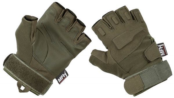 Tactical Handschuhe,&quot;Pro&quot;, ohne Finger, oliv