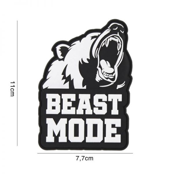 Klettabzeichen Beast Mode - schwarz