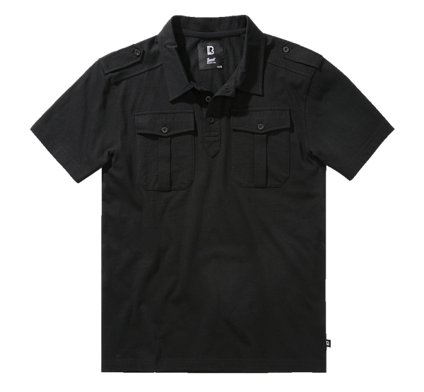 Brandit - Jon Poloshirt Short Sleeve black