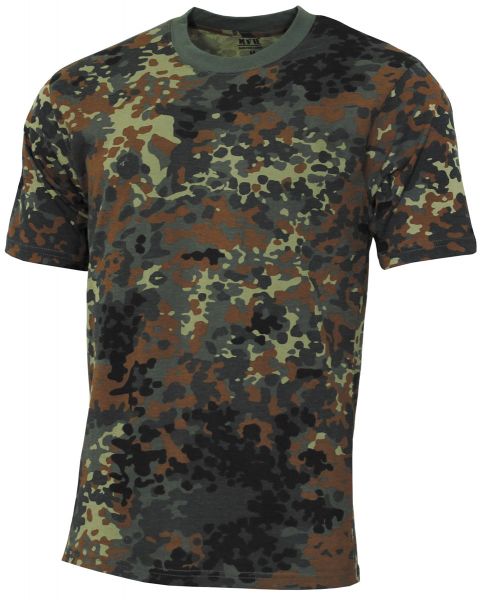 Kinder T-Shirt, "Basic", flecktarn, 140-145 g/m²