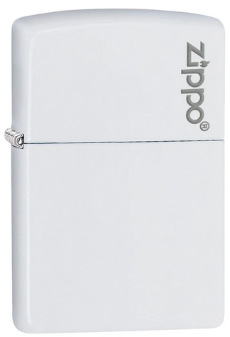 Zippo Feuerzeug - White Zippo Logo (weiss matt)