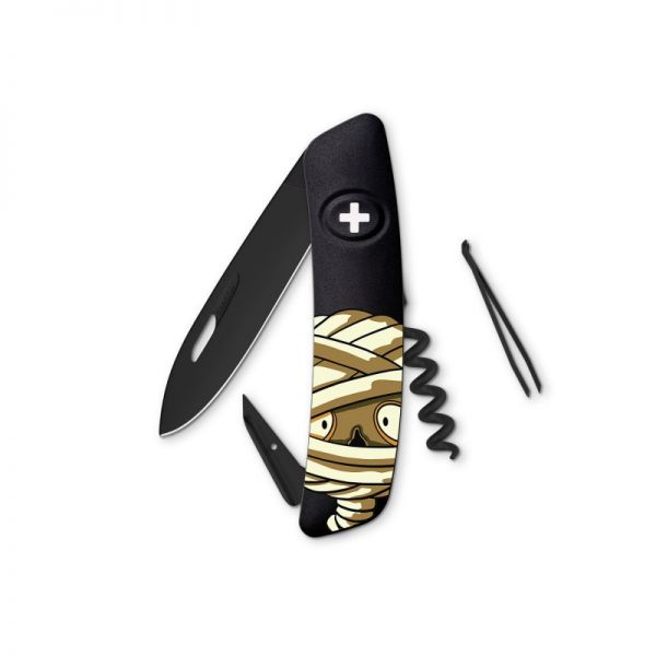SWIZA Taschenmesser D01 AllBlack Mummy - graphitschwarz