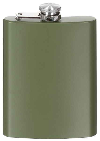 Flachmann, Edelstahl, oliv, 8 OZ, 225 ml