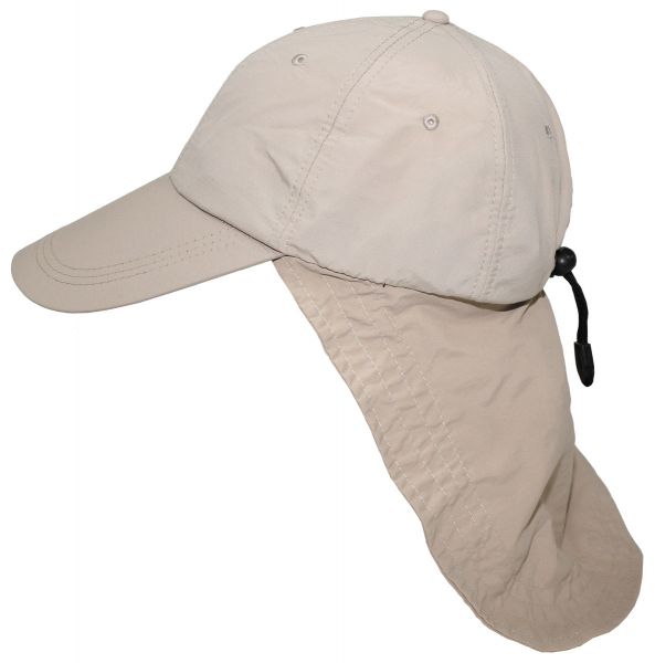 Cap, &quot;Sahara&quot;, beige, langer Nackenschutz