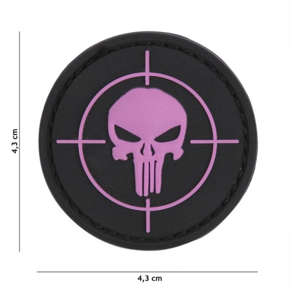 Klettabzeichen Punisher - pink