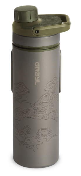 GRAYL - Wasserfilter Ultrapress Titanium Bottle (Olive Drab)