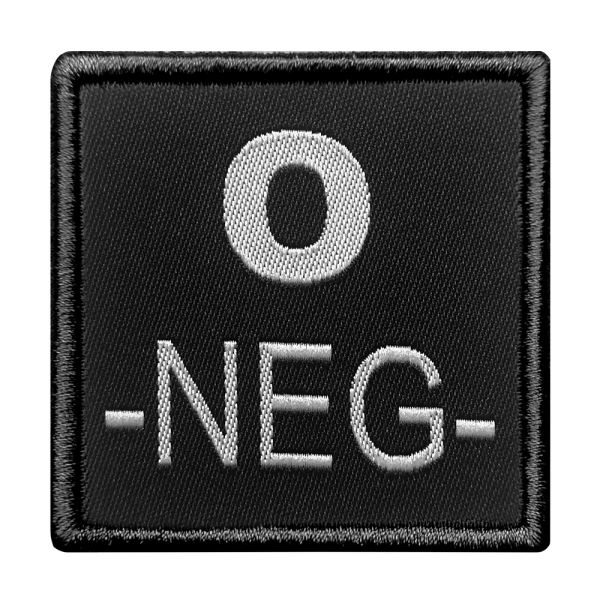 A10 Equipment - Patch Blutgruppe 0- (schwarz)