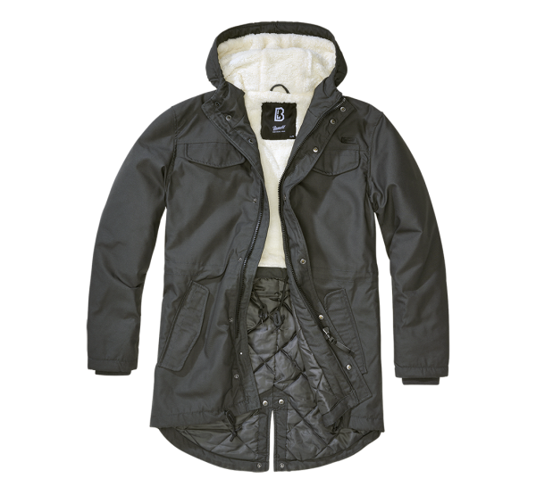 Brandit - Marsh Lake Teddyparka anthracite
