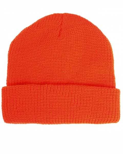 Rollmütze Polyacryl, gestrickt - orange