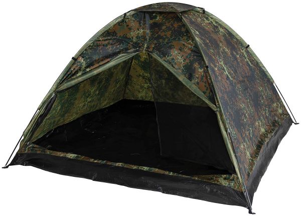 Zelt, &quot;Monodom&quot;, 3 Personen, flecktarn
