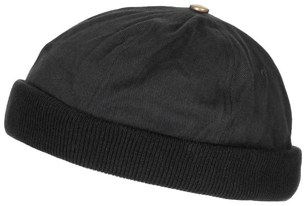 Cap, ohne Schild, schwarz, Klettverschluss