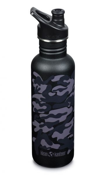 Klean Kanteen - Trinkflasche Classic 800ml Black Camo mit Sport Cap