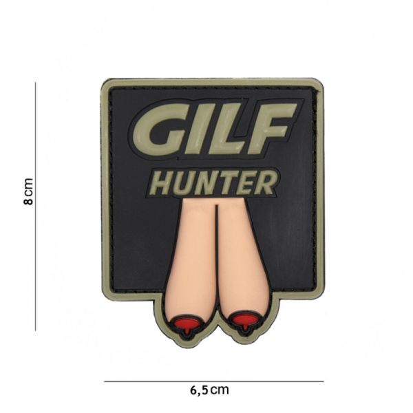 Klettabzeichen GILF Hunter 3D small - farbig