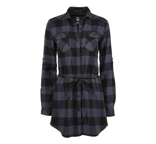 Brandit - Women Lucy Longshirt Long Sleeve black/grey
