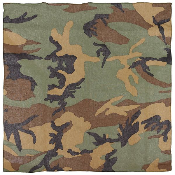 Bandana, woodland, ca. 55 x 55 cm, Baumwolle
