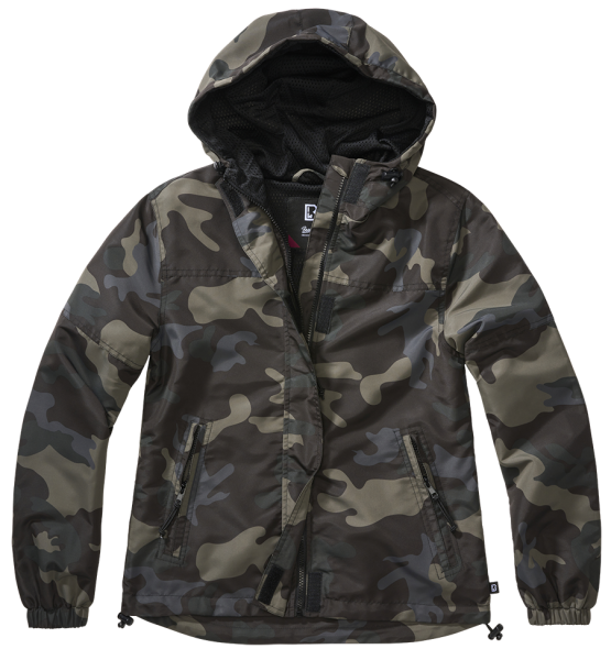 Brandit - Women Summer Frontzip Windbreaker darkcamo