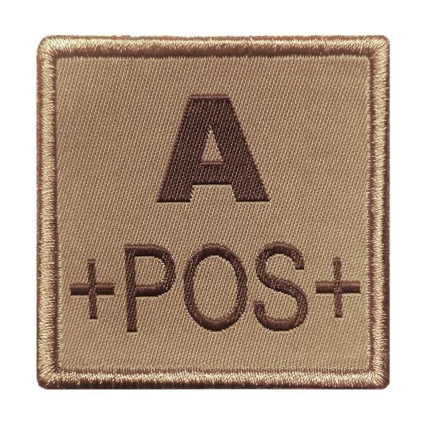 A10 Equipment - Patch Blutgruppe A+ (tan)