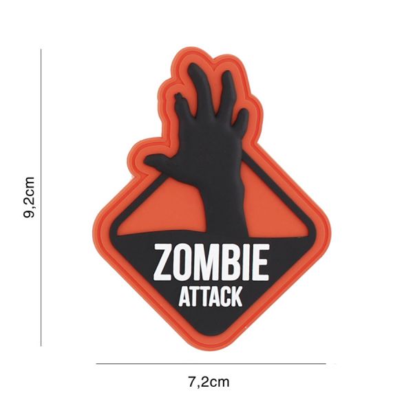 Klettabzeichen Zombie Attack - orange