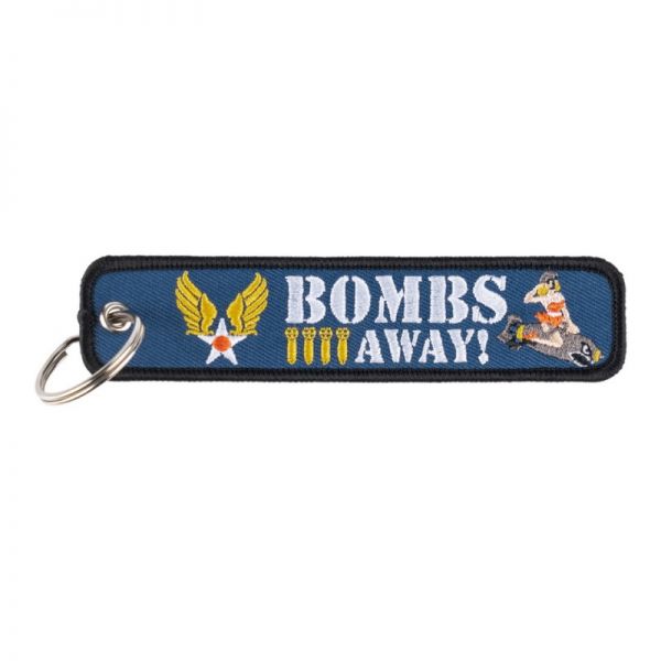 Schlüsselanhänger &quot;Bombs away&quot; blau