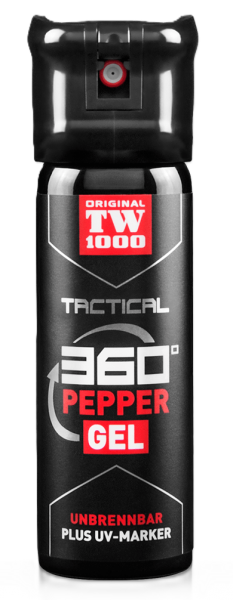 TW1000 Pfefferspray Tactical Classic - 45 ml, Flip-Top Kappe, 360°, UV Marker (Gel)