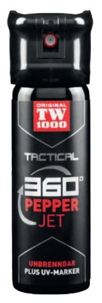 TW1000 Pfefferspray Tactical Classic - 45 ml, Flip-Top Kappe, 360°, UV Marker (Strahl)
