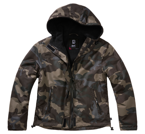 Brandit - Women Frontzip Windbreaker darkcamo