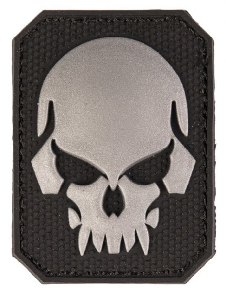 Klettabzeichen 3D skull small - schwarz