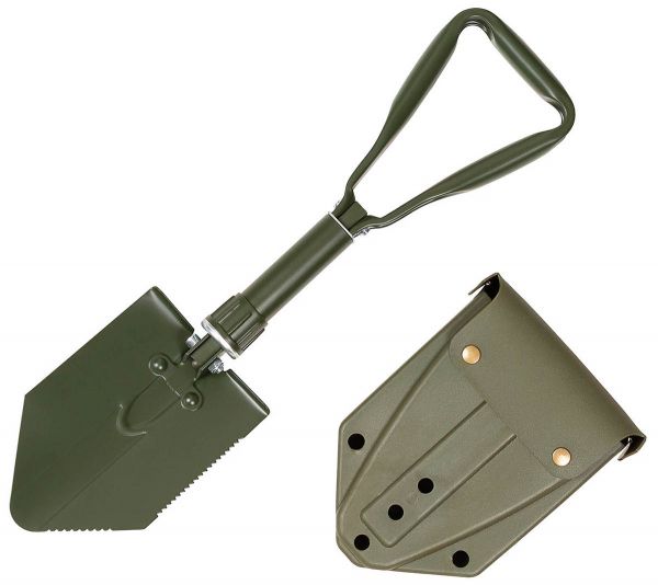 BW Klappspaten, 3-teilig, oliv