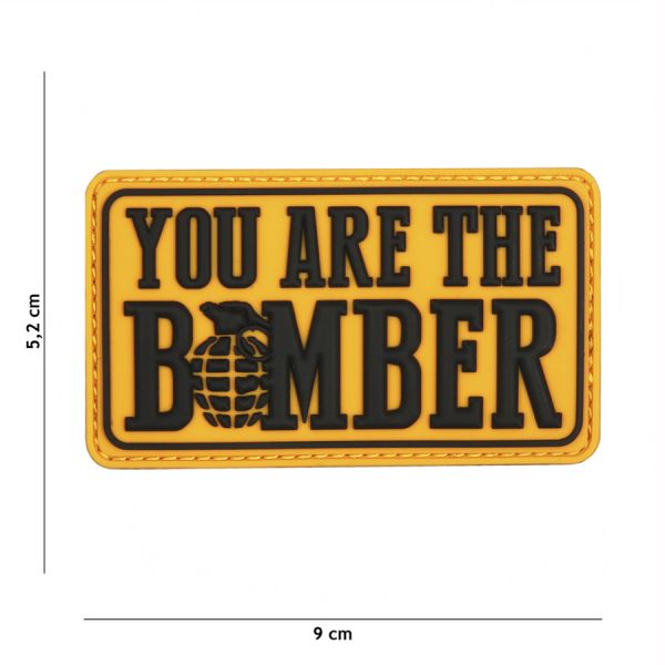 Klettabzeichen You Are The Bomber - gelb