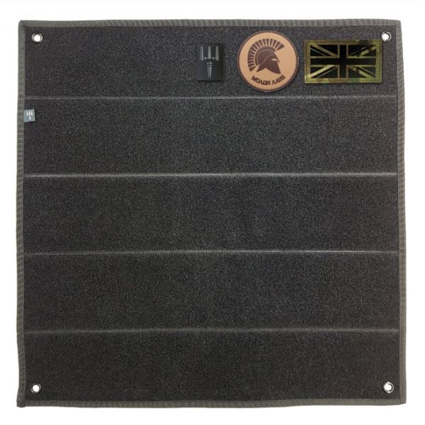 Velcro Panel für Klettabzeichen - black