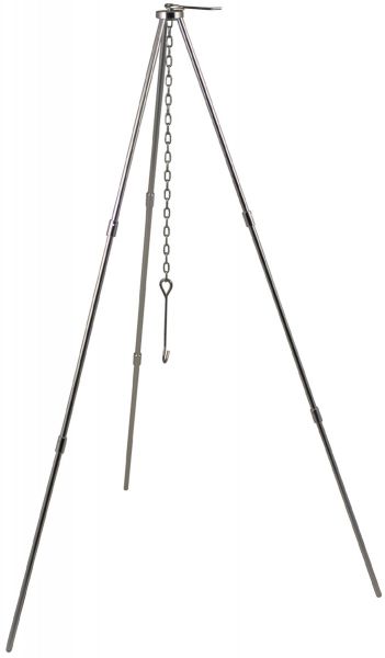Dreibein, &quot;Trekking&quot;, Alu, mit Kette und Haken
