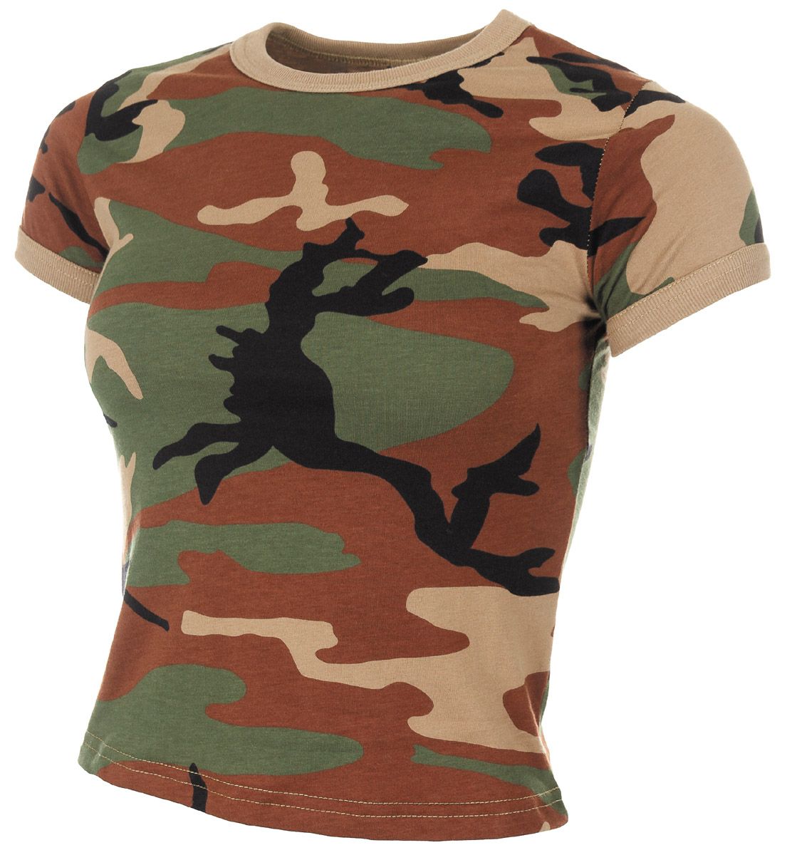 Image of US T-Shirt, Damen, woodland
