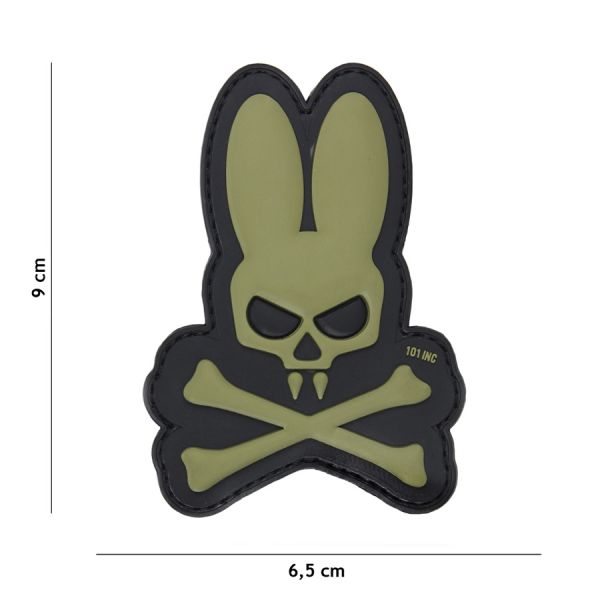 Klettabzeichen Skull Bunny - oliv