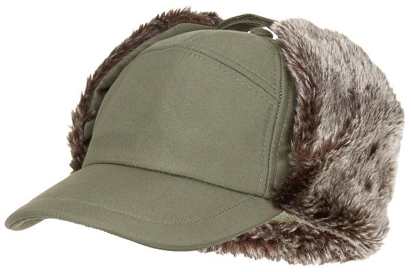 Winter Cap, &quot;Trapper&quot;, oliv