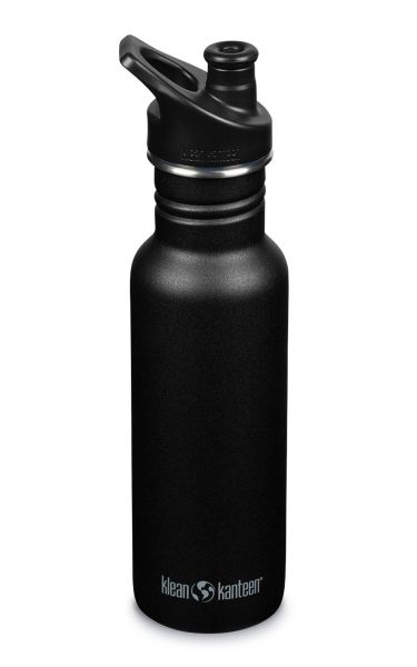 Klean Kanteen - Trinkflasche Classic 532ml Black mit Sport Cap