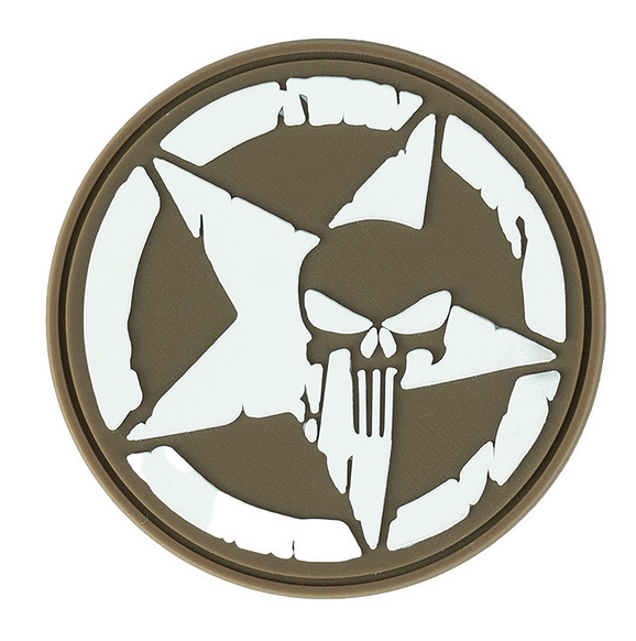 Klettabzeichen Punisher Allied Star - coyote