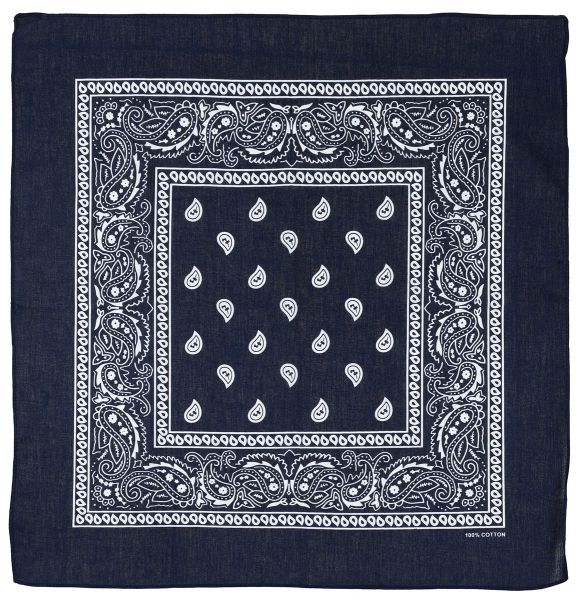 Bandana, navyblau-weiss, ca. 55 x 55 cm, Baumwolle