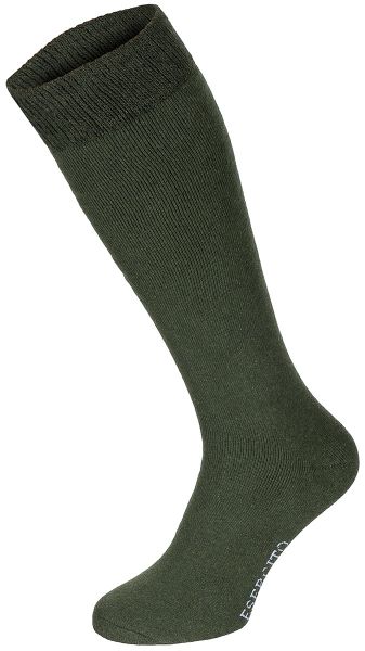 Wintersocken, &quot;Esercito&quot;, oliv, lang, 3er Pack